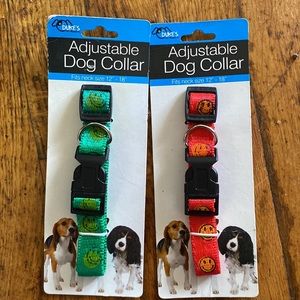 Dukes Adjustable Dog Collar NWT set of 2